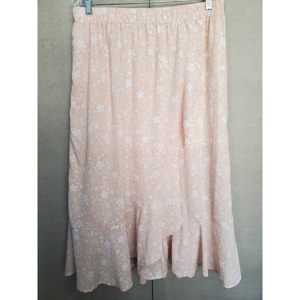 Disney Mulan Faux Wrap Pull-On Maxi Skirt Mushu Cri-Kee Size XL 90s Y2K VTG